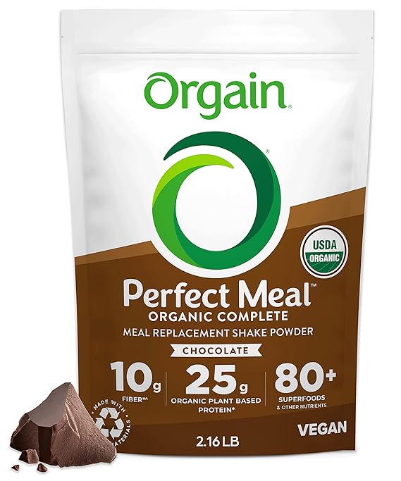 Orgain Perfect Meal, Organic, Vegan Meal Replacement Protein Powder