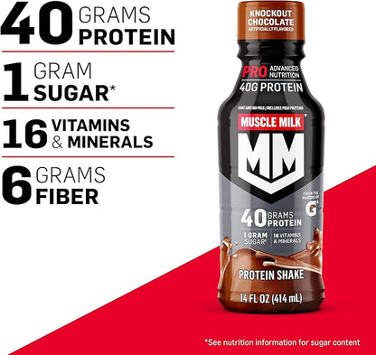 pack of 12, Muscle Milk Pro Series Protein Shake